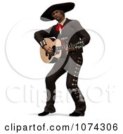 Clipart 3d Mexican Guitarist 1 Royalty Free CGI Illustration by Ralf61 #COLLC1074306-0172