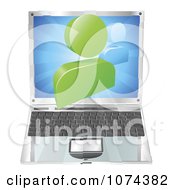 Poster, Art Print Of 3d Chat Icon Emerging From A Laptop Computer