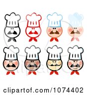 Poster, Art Print Of Chef Faces