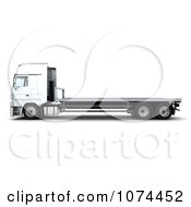 Poster, Art Print Of 3d Flatbed Lorry Truck 2