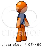 Clipart Orange Man In A Blue T Shirt Royalty Free Illustration