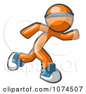 Orange Man Runner by Leo Blanchette