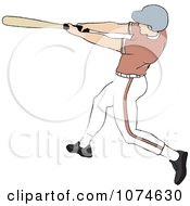 Poster, Art Print Of Baseball Batter Caucasian Man