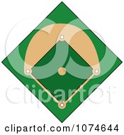 Clipart Baseball Diamond Field 1 Royalty Free Vector Illustration