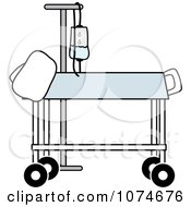 Hospital Gurney And Iv Stand