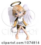 Clipart 3d Cute Angel Girl Sitting On A Cloud 4 Royalty Free CGI Illustration by Ralf61 #COLLC1074814-0172