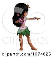 Clipart 3d Hula Dancer Girl 8 Royalty Free CGI Illustration by Ralf61 #COLLC1074825-0172