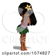 Clipart 3d Hula Dancer Girl 10 Royalty Free CGI Illustration by Ralf61