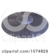 Clipart 3d UFO Flying Saucer Spacecraft 1 Royalty Free CGI Illustration
