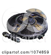 Clipart 3d UFO Flying Saucer Spacecraft 21 Royalty Free CGI Illustration by Ralf61 #COLLC1074859-0172