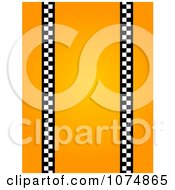Poster, Art Print Of Orange Vertical Taxi Background