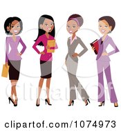 Poster, Art Print Of Group Of Professional Multi Ethnic Businesswomen