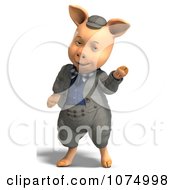 Clipart 3d Pig In Clothes 6 Royalty Free CGI Illustration by Ralf61