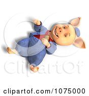 Clipart 3d Reclined Pig In Clothes 2 Royalty Free CGI Illustration by Ralf61