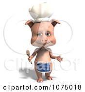 Clipart 3d Cute Pig Chef Royalty Free CGI Illustration by Ralf61