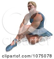 Clipart 3d Strong Male Ballerina In A Tutu 13 Royalty Free CGI Illustration