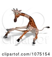 Clipart 3d Accident Prone Clumsy Giraffe 3 Royalty Free CGI Illustration by Ralf61