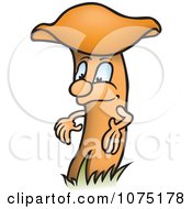 Clipart Orange Boletus Mushromo Royalty Free Vector Illustration by dero