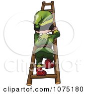 Poster, Art Print Of Gnome Climbing A Ladder
