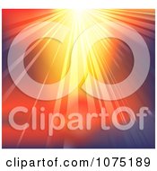 Clipart Heavenly Light Shining Brightly Royalty Free Vector Illustration