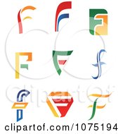 Poster, Art Print Of Colorful Abstract Letter F Logos