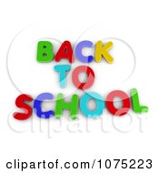 Clipart 3d Back To School Alphabet Magnets Royalty Free CGI Illustration by stockillustrations