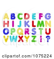 Poster, Art Print Of 3d Colorful Refrigerator Magnet Capital Letters