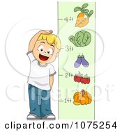 Poster, Art Print Of School Boy Measuring His Height