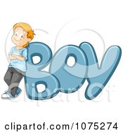 Poster, Art Print Of Proud Kid Leaning Against Boy