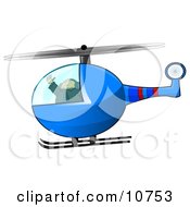 Poster, Art Print Of Male Helicopter Pilot Flying