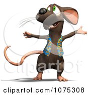 Clipart 3d Cute Happy Rat Wearing A Vest Royalty Free CGI Illustration by Ralf61 #COLLC1075308-0172