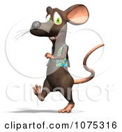 Clipart 3d Cute Walking Rat Wearing A Vest Royalty Free CGI Illustration by Ralf61 #COLLC1075316-0172