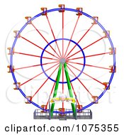 Clipart 3d Wheel Of Fun Ferris Wheel Carnival Ride 1 Royalty Free CGI Illustration by Ralf61 #COLLC1075355-0172