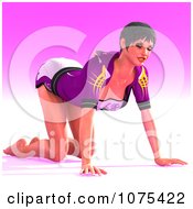 Clipart 3d Yoga Woman In A Pose 8 Royalty Free CGI Illustration by Ralf61