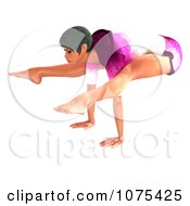 Clipart 3d Yoga Woman In A Pose 12 Royalty Free CGI Illustration by Ralf61