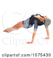 Clipart 3d Yoga Woman In A Pose 16 Royalty Free CGI Illustration by Ralf61