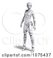 Clipart 3d Futuristic Female Sci Fi Robot Standing 1 Royalty Free CGI Illustration by Ralf61 #COLLC1075437-0172