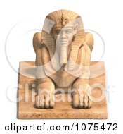 Clipart 3d Sandstone Egyptian Sphinx Statue 1 Royalty Free CGI Illustration by Ralf61 #COLLC1075472-0172