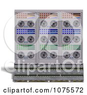 Clipart 3d Cooling Fans On Server Racks 3 Royalty Free CGI Illustration