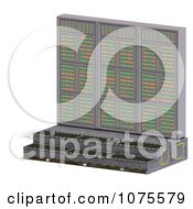 Clipart 3d Server Racks 4 Royalty Free CGI Illustration