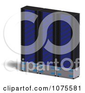 Clipart 3d Server Racks 6 Royalty Free CGI Illustration