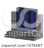 Clipart 3d Server Racks 12 Royalty Free CGI Illustration