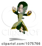 Clipart Asian Girl In A Green Dress 3 Royalty Free CGI Illustration by Ralf61