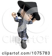 Clipart 3d Asian Boy In Blue Clothing 5 Royalty Free CGI Illustration