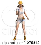 Clipart 3d Pinup Construction Worker Woman By A Ladder 1 Royalty Free CGI Illustration by Ralf61 #COLLC1075842-0172