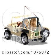 3d Tan Jeep Wrangler Convertible Suv 2