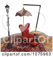Clipart 3d Chair At A Weird Bus Stop 3 Royalty Free CGI Illustration by Ralf61