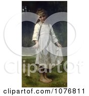 Poster, Art Print Of Girl Holding Her Dress Out The Curtsey By William-Adolphe Bouguereau