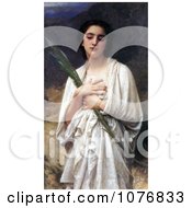Poster, Art Print Of Young Woman Holding A Palm Leaf By William-Adolphe Bouguereau