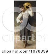 Girl Carrying A Water Jar On Her Shoulder By William Adolphe Bouguereau Royalty Free Historical Clip Art